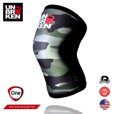 Crossfit Knie Arm Kniescheibe Bandage 7mm Stütze Herren Damen Comp Rehband Wende - Bild 1 von 4
