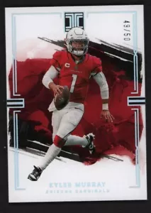 2023 PANINI IMPECCABILE #1 BASE KYLER MURRAY /50 CARDINALI ARIZONA - Foto 1 di 2