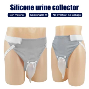 Silicone Urine Collector Bag Device For The Elderly With Urinary Incontinence - Picture 1 of 15