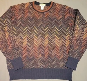 Vintage Tricots St Raphael Pullover Gr. Large 100 % Merinowolle Opa braun Argyle - Bild 1 von 10