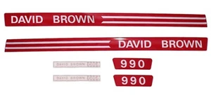 David Brown 990 Selectamatic Traktor Aufkleber Set 1972-1974 - Bild 1 von 1