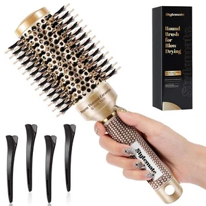 Round Hair Brush for Blow Out 1.7 Inch Nano Thermal Ceramic & Ionic Tech Boar... - Picture 1 of 7