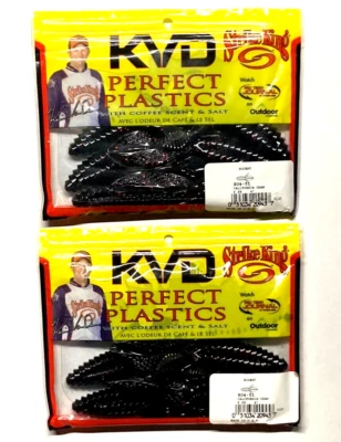 2 PACKS Strike King 4" Rodent California Craw Flake 6-Count Package R04-51 - Image 1 of 4
