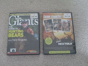 FARM COUNTRY BUCKS + HEAD TO HEAD WITH GIANTS - DVD 2 PACK - DEER / BEAR HUNTING - Imagen 1 de 2