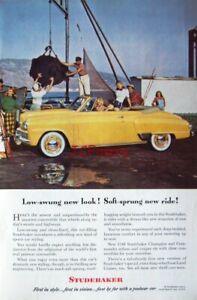 STUDEBAKER 2-Door Convertible 1948 Auto Advert Print : Original Car Ad to Frame