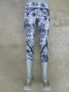 Zella Crop Capri Skinny Leggings Sz M Yoga Workout Tights Gray - Picture 1 of 10