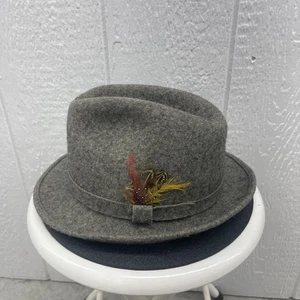 Pendleton Cappello Fedora Lana Grigio Grande Uomo Lana USA Vintage - Foto 1 di 5
