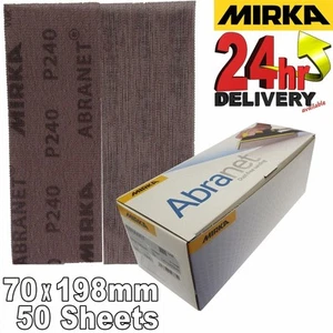 Mirka Abranet Strips 70x198mm Box Choose 10/20/50 * ALL GRITS * Inc Mixed Box - Picture 1 of 11