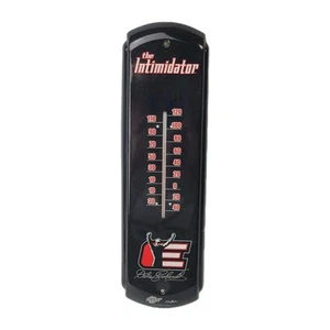 Dale Earnhardt the Intimidator Winners Circle Black Tin Vintage Thermometer 17" - Picture 1 of 9