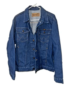 Wrangler Men's Cowboy Cut Unlined Denim Jacket Size Medium - Picture 1 of 5