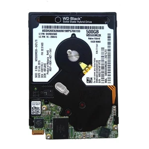 WD 500GB Hybrid Drive 16GB NAND SSHD WD5000M22K SFF-8784 2.5" Ultra Slim 5mm - Afbeelding 1 van 4
