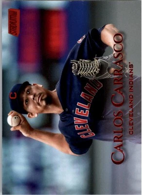 2019 Stadium Club Red Foil #37 Carlos Carrasco - BB - Image 1 of 2