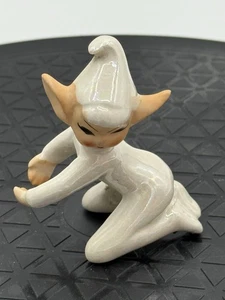 Vintage Christmas Holt Howard 1958 Elf Pixie Candle Climber Ceramic Figure - Picture 1 of 7