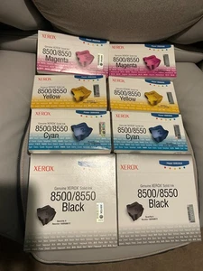 2 sets of  Xerox Solid Ink 8500/8550  Black, Cyan, Magenta, Yellow-30 inks total - Picture 1 of 2