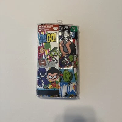 Teen Titans GO! Calzoncillos para niños talla 4-5 ¡NUEVOS! Foto 1 de 4