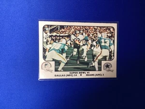 1977 Fleer Team Action Super Bowl VI #62 DALLAS COWBOYS v Dolphins 💎🤯 - Picture 1 of 2