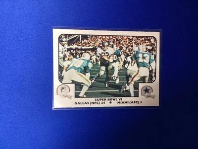 1977 Fleer Team Action Super Bowl VI #62 DALLAS COWBOYS v Dolphins 💎🤯 - Image 1 of 2