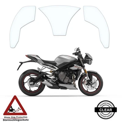 Lámina protectora de depósito adecuada para Triumph 1050 Speed Triple R/S 2016-2017 transparente Foto 1 de 4