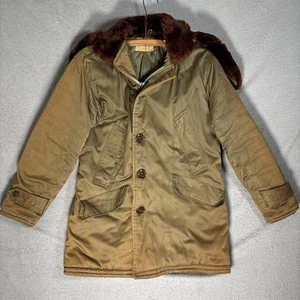 Vintage 1940s B-9 Parka Men's Size Small WW2 Utility Louis Blotner Caribou Maine - Picture 1 of 19