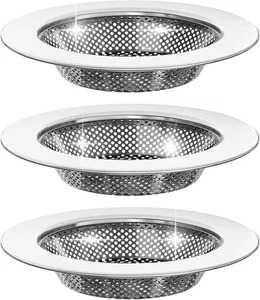 Kitchen Sink Strainer, Stainless Steel Sink Drain Strainer, Dishwasher Safe 3pck - Picture 1 of 3