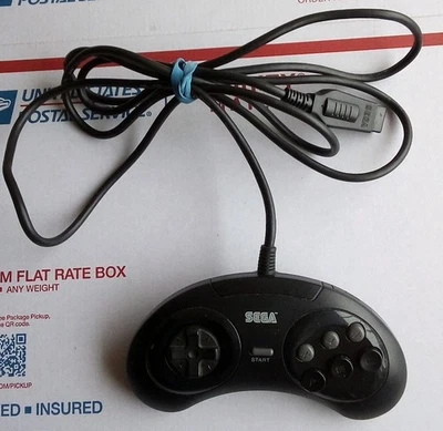 Mando Sega Genesis Original Seis 6 Botones Funciona Probado  Foto 1 de 4