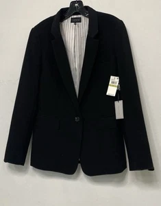 1 State schwarzer Blazer Anzug Jacke Mantel ein Knopf - Damengröße 14 mit Etikett - Bild 1 von 6