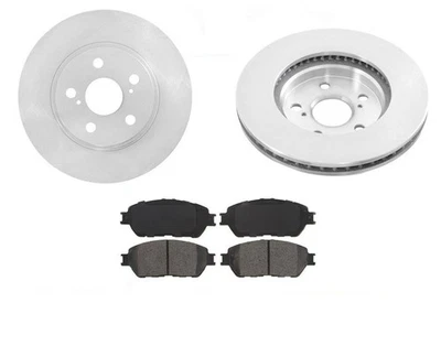 Se adapta a Lexus ES300 2002 2003 3,0 L freno delantero (2) rotores y pastillas de cerámica Foto 1 de 4