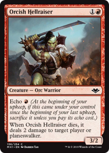 x1 Orcish Hellraiser - Modern Horizons - NM - MTG - Image 1 of 1