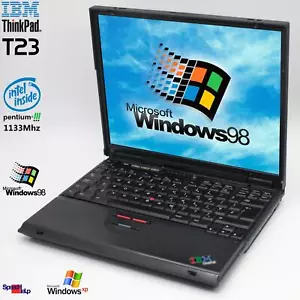 PORTATIL IBM THINKPAD T23 INTEL PENTIUM 3 40GB 384MB LAPTOP WINDOWS 2000 98 LPT - Imagen 1 de 12