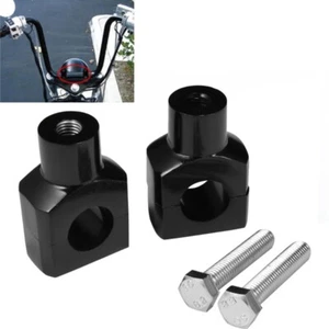 Motorcycle Black 1" Handlebar Riser For Honda Shadow Ace Phantom VLX 750 1100 - Picture 1 of 10