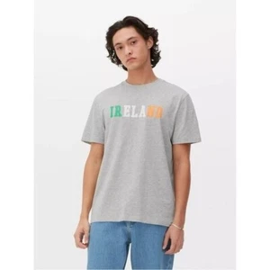 Men's Primark Cares Ireland Short Sleeve Crewneck T-Shirt Gray Size S - Picture 1 of 6