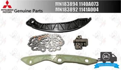 Mitsubish Genuinei Lancer Evolution X 2008-15 Timing Chain Kit Set of 4 OEM - Image 1 of 4