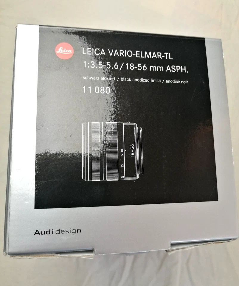 Box + Instructions  Leica Lens Vario-Elmar-TL 1:3.5-5.6 / 18-56 mm ASPH (11080) - Image 1 of 4