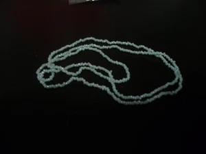 PALE GREEN NECKLACE 36 INCHES LONG - Picture 1 of 2