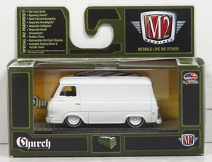 M2 Machines Hobby Church 1963 Ford Econoline 63 Van Go White Diecast 1:64 - Picture 1 of 6
