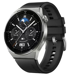 Huawei Watch GT 3 Pro Smartwatch Gps Fitness Tracker Black Nfc Gps Heart Rate 2 - Picture 1 of 9