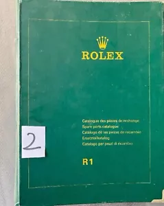 ROLEX R1 SPARE PARTS CATALOG, 100% ORIGINAL, SPARE PARTS CATALOG - Imagen 1 de 7