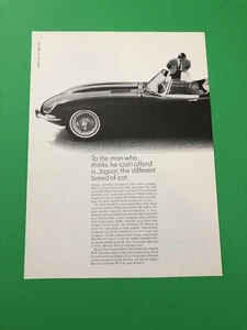1965 JAGUAR XK-E XK E ORIGINAL VINTAGE PRINT AD ADVERTISEMENT PRINTED - Picture 1 of 1