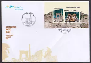 TÜRKEI - 2024 RUINEN VON SAGALASSOS ANTIKE STADT - MS FDC - Bild 1 von 4