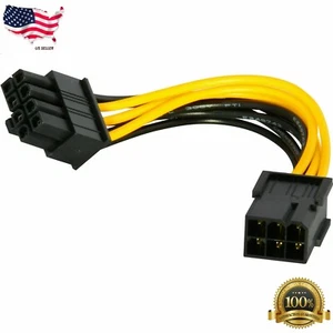 6-pin to 8-pin PCI Express Power Converter Cable for GPU Video Card PCIE PCI-E - Picture 1 of 2