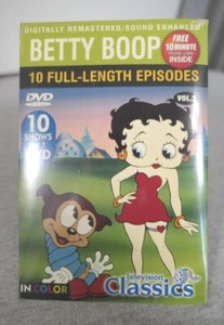 NEW Sealed Television Betty Boop DVD Video 10 Full-length Episodes + Phone Card - Bild 1 von 7