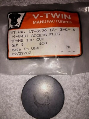 V-Twin 17-0120 Harley Davidson 650 Access Plug transmission top cover plug 'E' - Image 1 of 2