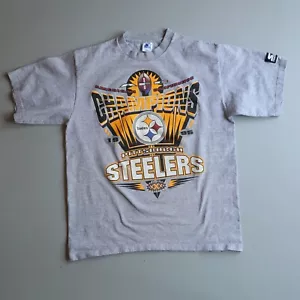 Pittsburgh Steelers Tee Shirt Vtg Crewneck Football NFL Starter Large Adult 1995 - Picture 1 of 7