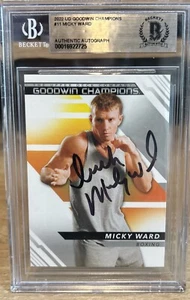 Signed 2022 Upper Deck Goodwin Champions #11 Micky Ward Beckett BAS Slab - Picture 1 of 2