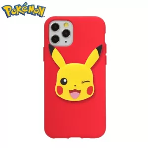 Pokemon Pikachu Wink Phone Grip PopGrip Stand Swappable Top PopOut Pikachu Face - Picture 1 of 15