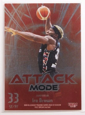 Ira Brown - 2023 B.LEAGUE Basketball Trading Holo Card 2nd Half - Image 1 of 3