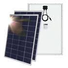 Mighty Max 200 Watt Solar Panel Poly 2pc 100w Watts 12v Rv Boat Home - 2 Pack