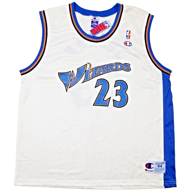 Vintage Jersey 44 Washington Wizards 23 Jordan Champion Tag NBA Basketball Large - Изображение 1 из 4