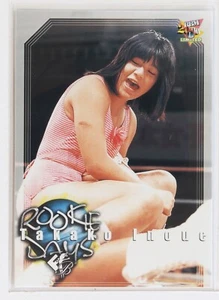 Tarjeta coleccionable Takako Inoue (Rookie Days) - 2000 limitada BBM para mujer lucha libre profesional - Imagen 1 de 3