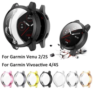 TPU Soft Screen Protector Case Full Coverage For GarminVenu 2/2S Vivoactive 4/4S - Picture 1 of 20